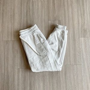 Lululemon Scuba High-Rise Jogger *Sparkle - White with Silver Sparkle Threads